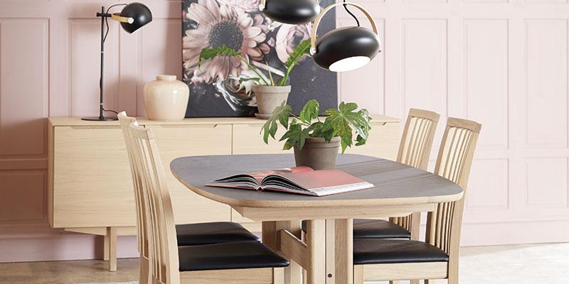 Skovby sm75 spisebord med stole